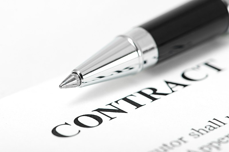 Contract sign